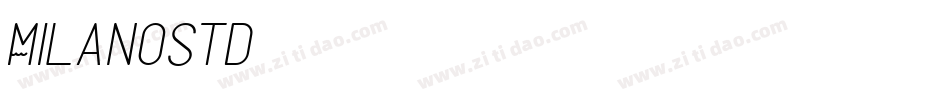 MilanoStd字体转换