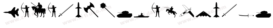 Military-Dingbats字体转换