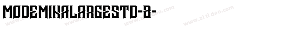ModeMinALargeStd-B字体转换