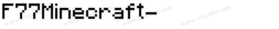 F77Minecraft字体转换