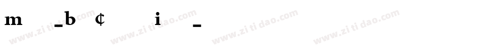 Minion-BoldCondensedItalic字体转换
