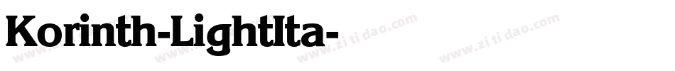 Korinth-LightIta字体转换