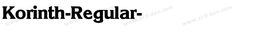 Korinth-Regular字体转换 Korinth-Regular字体转换