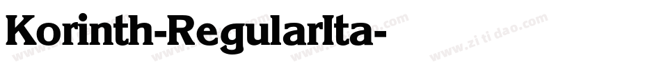 Korinth-RegularIta字体转换