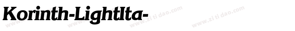 Korinth-LightIta字体转换