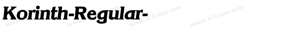 Korinth-Regular字体转换 Korinth-Regular字体转换