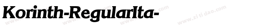 Korinth-RegularIta字体转换