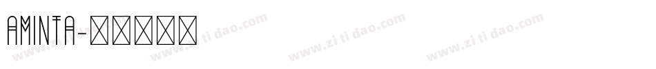 Aminta字体转换