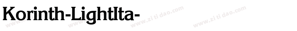 Korinth-LightIta字体转换