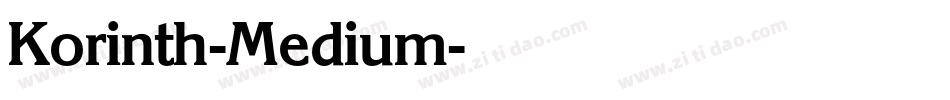 Korinth-Medium字体转换