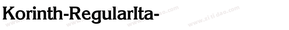 Korinth-RegularIta字体转换