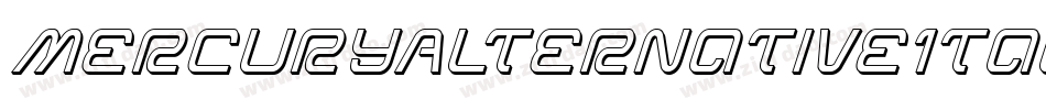 MercuryAlternativeItalic字体转换