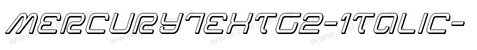 MercuryTextG2-Italic字体转换