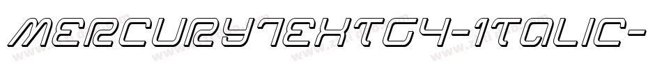 MercuryTextG4-Italic字体转换