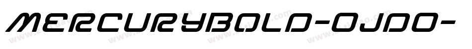 MercuryBold-OjdO字体转换