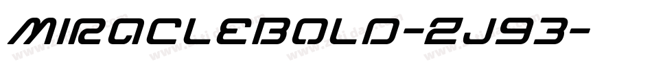 MiracleBold-Zj93字体转换