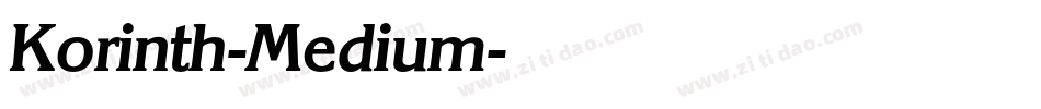 Korinth-Medium字体转换