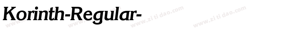 Korinth-Regular字体转换 Korinth-Regular字体转换