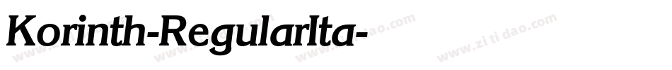 Korinth-RegularIta字体转换