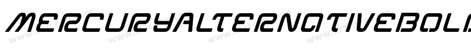 MercuryAlternativeBoldItalic字体转换