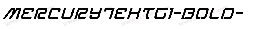 MercuryTextG1-Bold字体转换