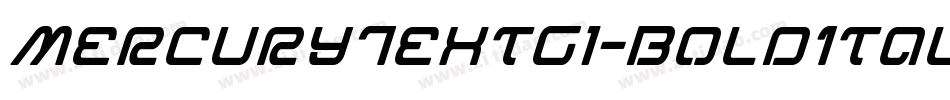 MercuryTextG1-BoldItalic字体转换