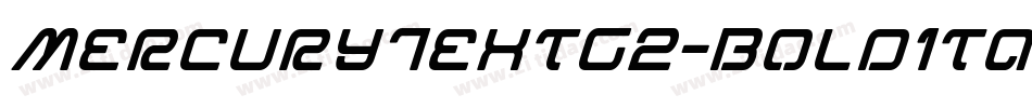 MercuryTextG2-BoldItalic字体转换