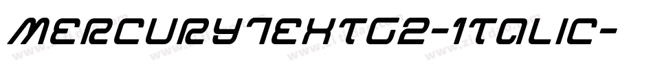 MercuryTextG2-Italic字体转换