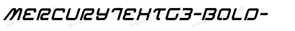 MercuryTextG3-Bold字体转换