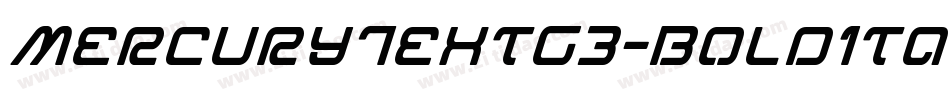 MercuryTextG3-BoldItalic字体转换
