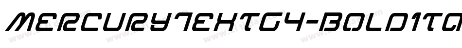 MercuryTextG4-BoldItalic字体转换