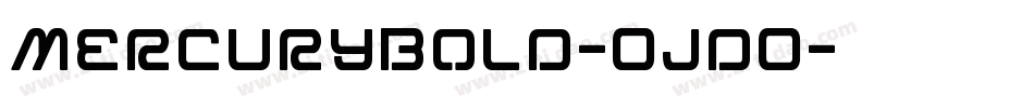 MercuryBold-OjdO字体转换