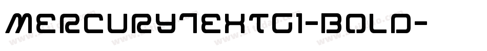MercuryTextG1-Bold字体转换
