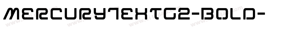 MercuryTextG2-Bold字体转换