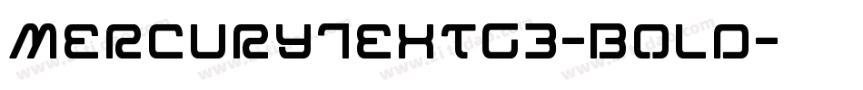 MercuryTextG3-Bold字体转换