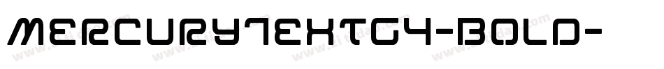 MercuryTextG4-Bold字体转换