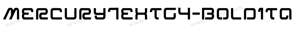 MercuryTextG4-BoldItalic字体转换