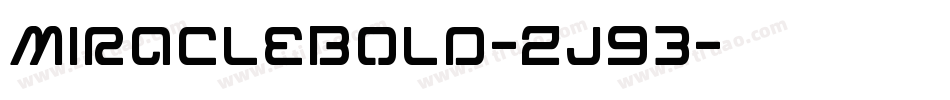 MiracleBold-Zj93字体转换