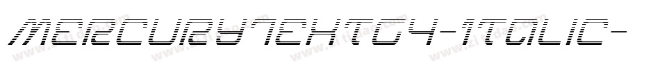 MercuryTextG4-Italic字体转换
