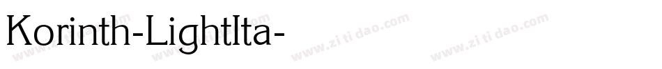 Korinth-LightIta字体转换