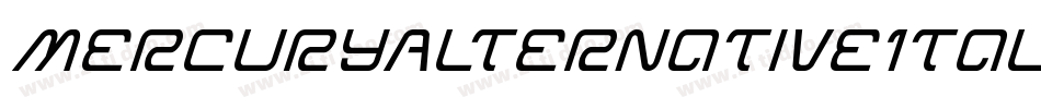 MercuryAlternativeItalic字体转换