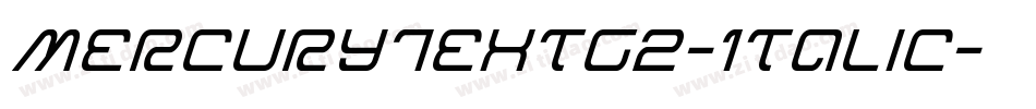 MercuryTextG2-Italic字体转换