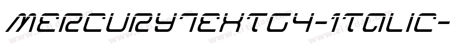 MercuryTextG4-Italic字体转换