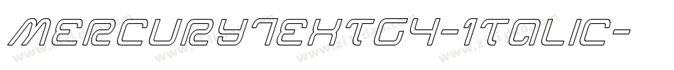 MercuryTextG4-Italic字体转换