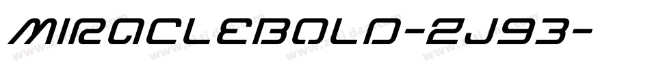 MiracleBold-Zj93字体转换