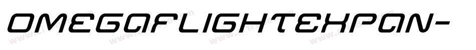 OmegaFlightExpan字体转换