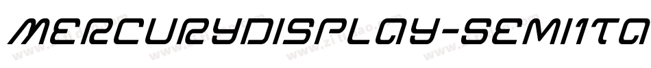 MercuryDisplay-SemiItalic字体转换