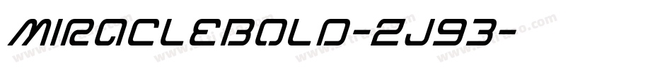 MiracleBold-Zj93字体转换