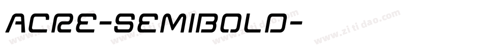 Acre-SemiBold字体转换