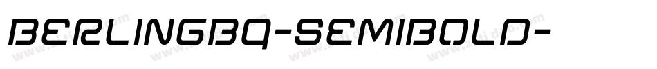 BerlingBQ-SemiBold字体转换